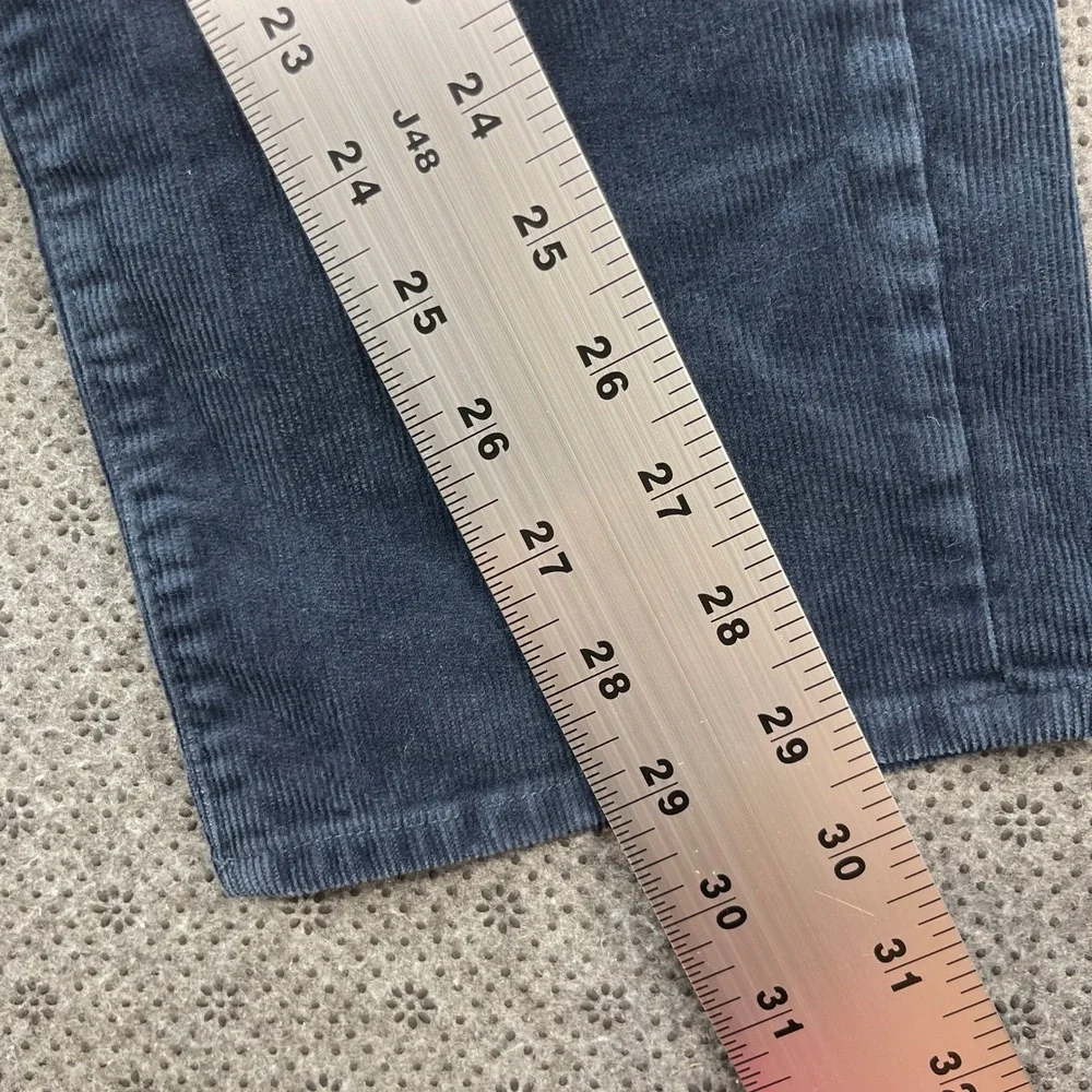 Bundle 2 Brooks Brothers Slim Fit Corduroy Pants Blue Cream Mens 38x30 Stretch
